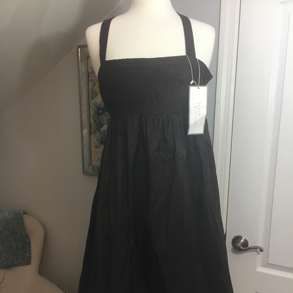 NWT JCrew Brown Dress 100% Silk - Picture 2 of 8